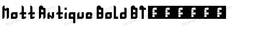 Matt Antique Bold BT字体转换